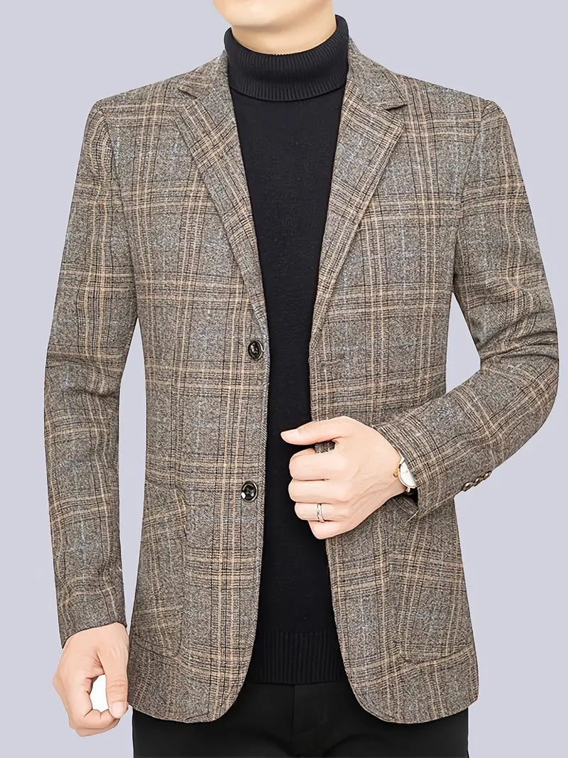 Ethan | Tailored Heritage Checked Mens Blazer Jacket 1
