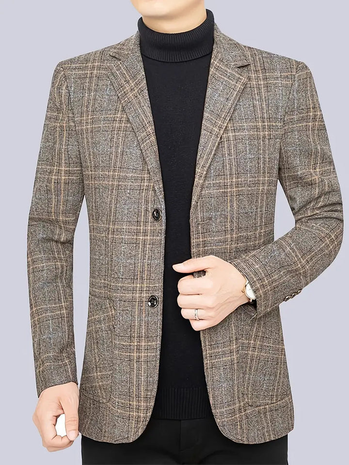 Ethan | Tailored Heritage Checked Mens Blazer Jacket 1