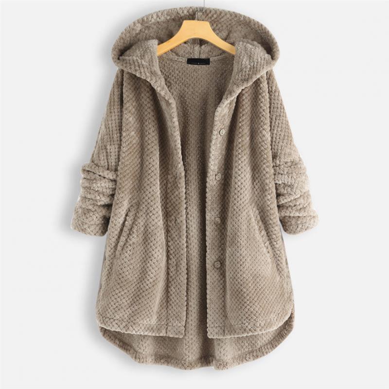 Franca Reversible Hooded Fleece Jacket – Warm and Comfortable Autumn Outerwear