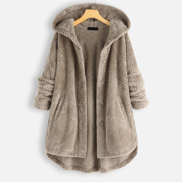 Franca Reversible Hooded Fleece Jacket – Warm and Comfortable Autumn Outerwear