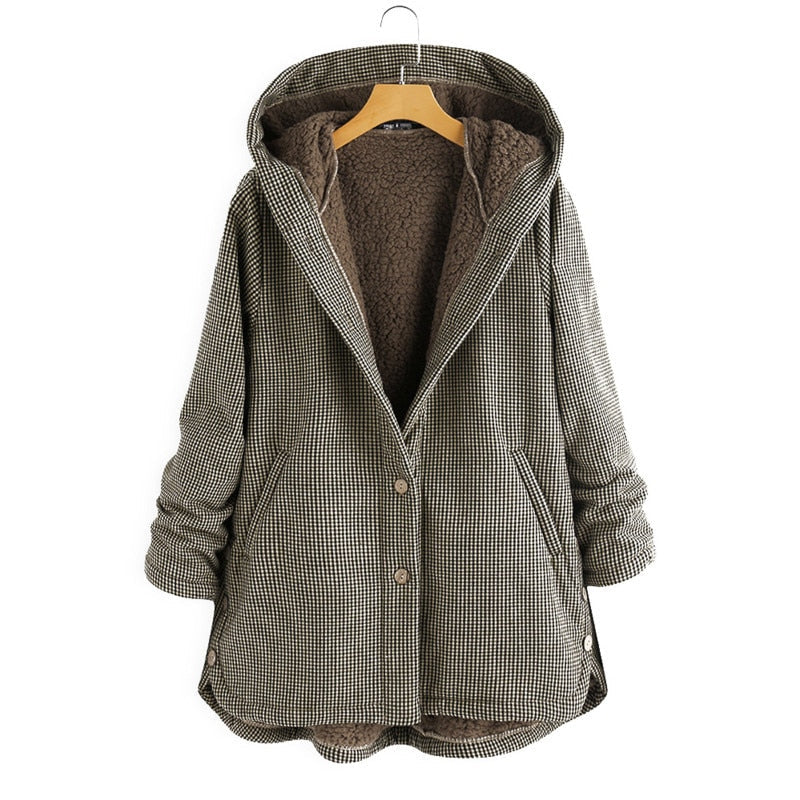 Helma Elegant and Comfortable Hooded Jacket for Women – Autumn Style
