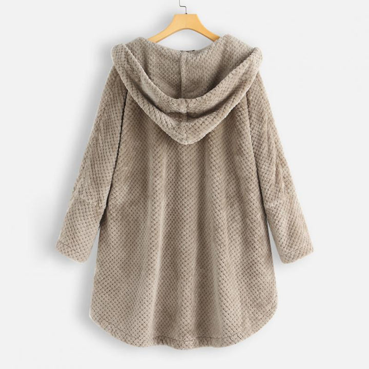 Franca Reversible Hooded Fleece Jacket – Warm and Comfortable Autumn Outerwear