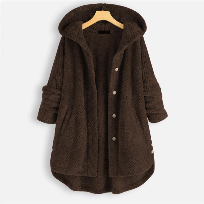 Franca Reversible Hooded Fleece Jacket – Warm and Comfortable Autumn Outerwear