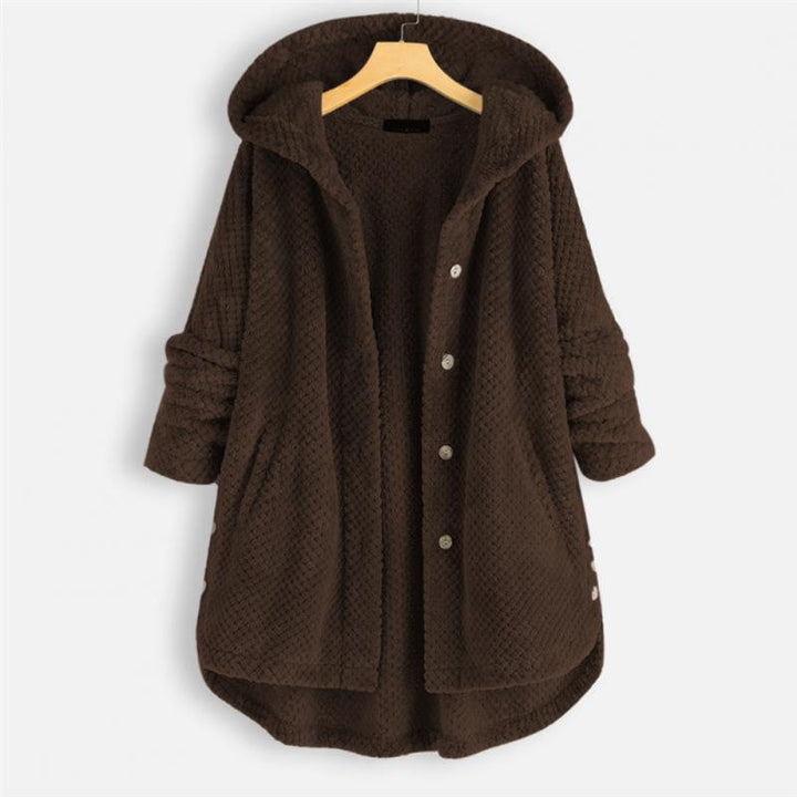 Franca Reversible Hooded Fleece Jacket – Warm and Comfortable Autumn Outerwear