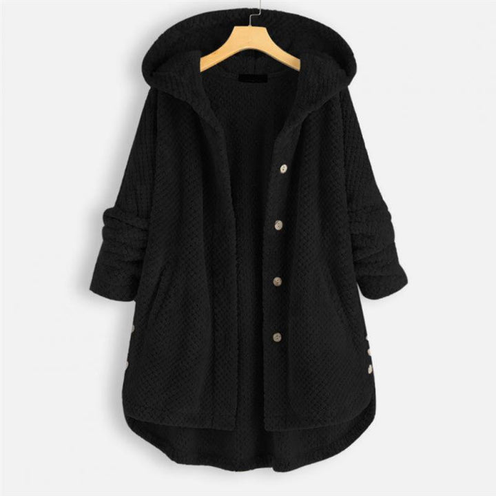 Franca Reversible Hooded Fleece Jacket – Warm and Comfortable Autumn Outerwear