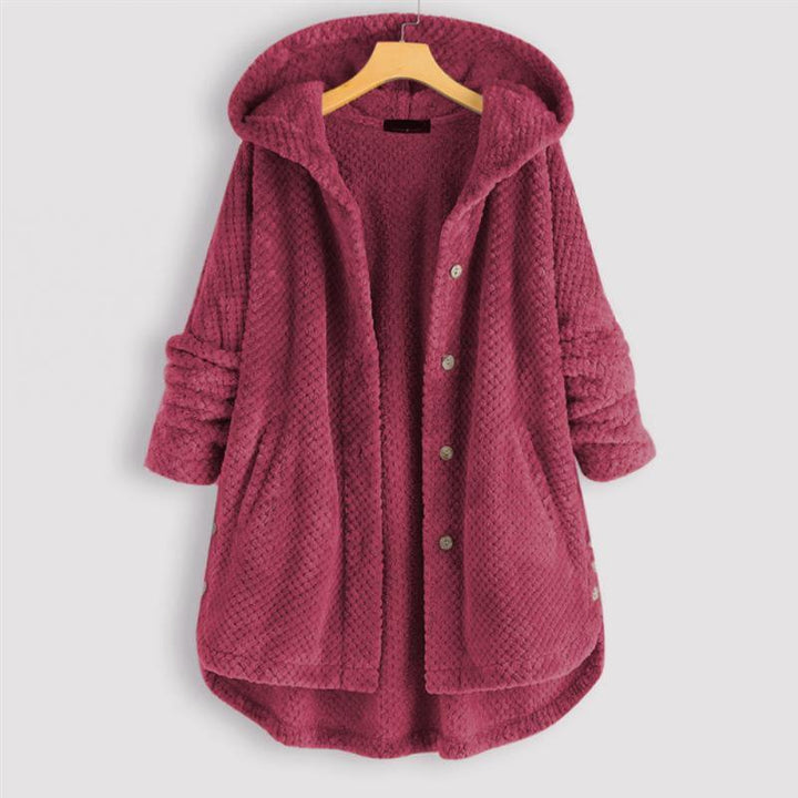Franca Reversible Hooded Fleece Jacket – Warm and Comfortable Autumn Outerwear