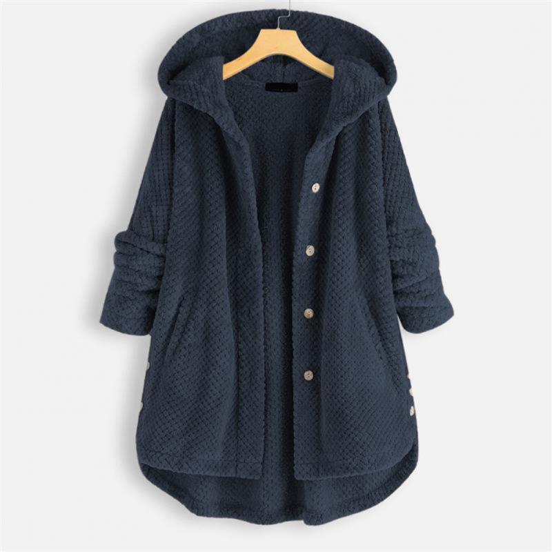 Franca Reversible Hooded Fleece Jacket – Warm and Comfortable Autumn Outerwear