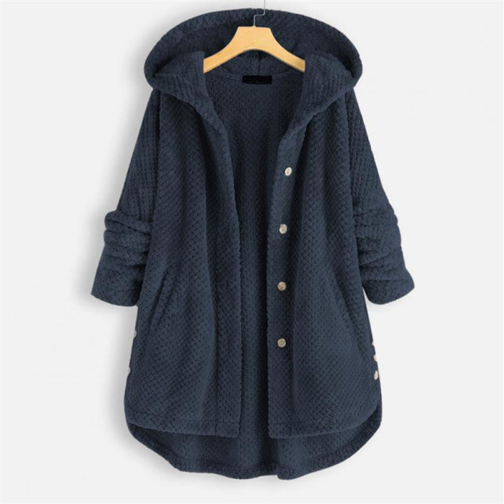 Franca Reversible Hooded Fleece Jacket – Warm and Comfortable Autumn Outerwear