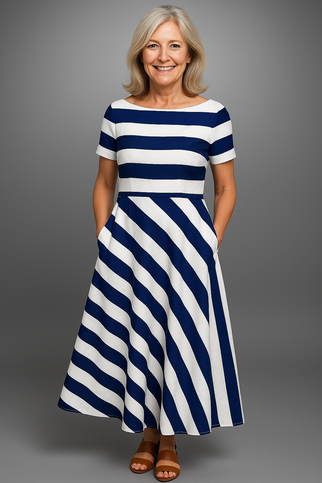 Jenny Striped Maxi Dress – Stylish, Comfortable Summer Dress with Elegant Fit