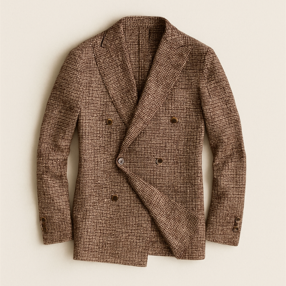 Julian | Stylish Double-Breasted Checked Blazer 2
