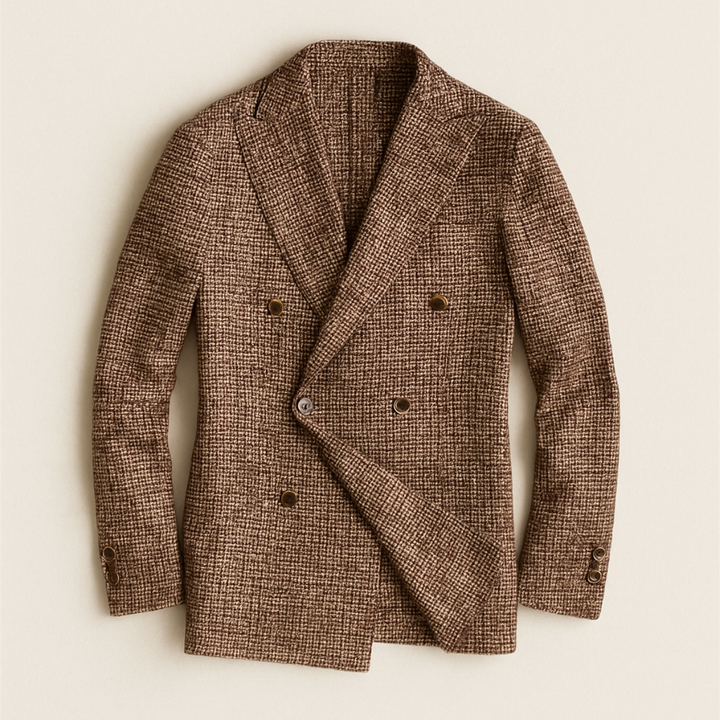 Julian | Stylish Double-Breasted Checked Blazer 2