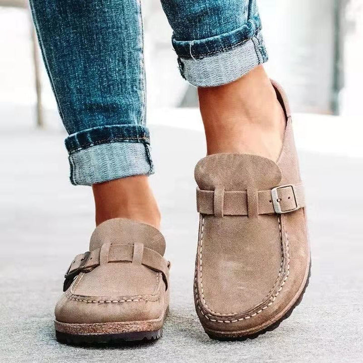 Gabrielle Stylish Loafers with Buckle – Comfortable Footwear for Autumn