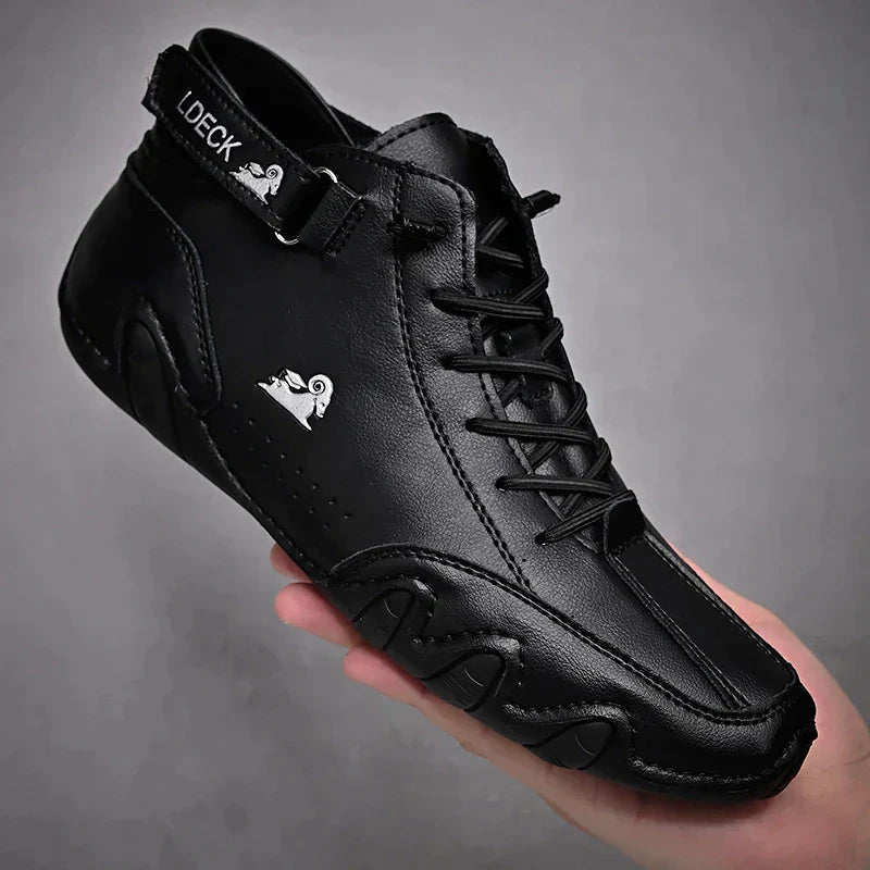 Non-Slip Comfortable Leather Shoes with Orthopedic Insoles for Sensitive Feet Unisex – Autumn