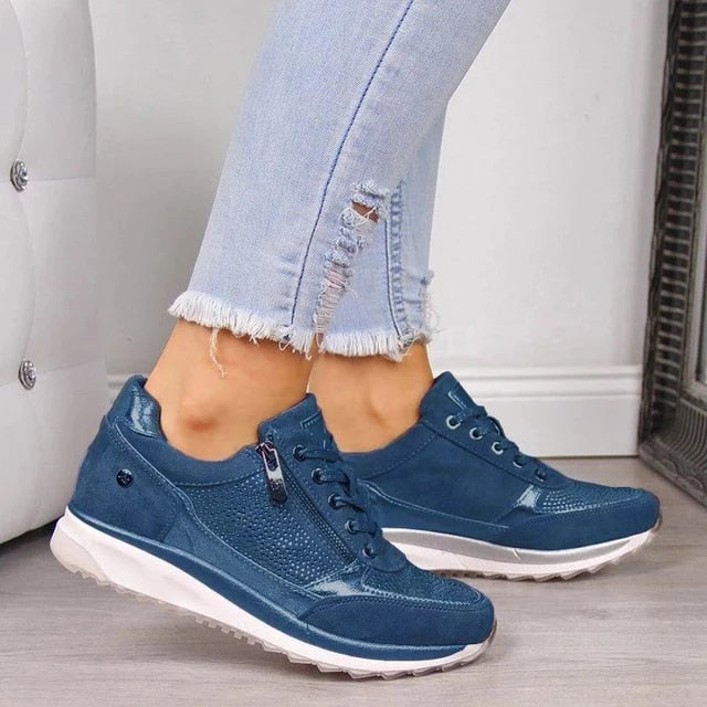 Mirjam Orthopedic Sneakers with Zipper – Comfortable, Stylish Footwear for Autumn and Summer