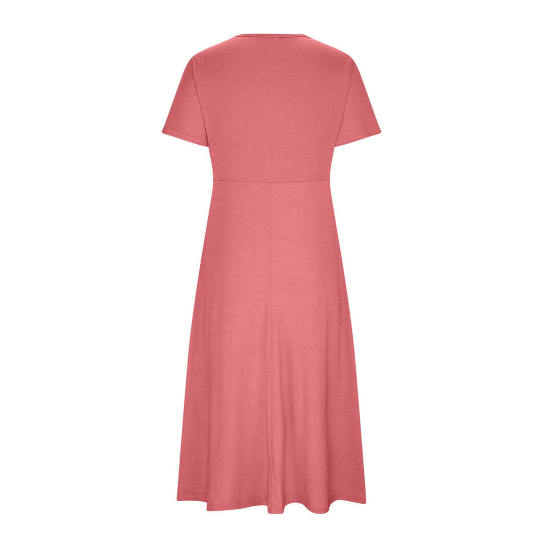 Mirella Stylish V-Neck Dress with Timeless Elegance for Autumn
