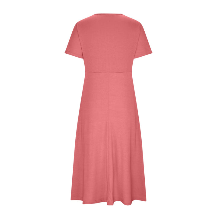 Mirella Stylish V-Neck Dress with Timeless Elegance for Autumn