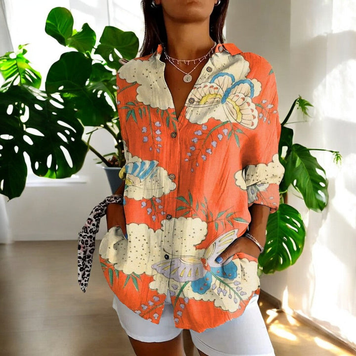 Carla Stylish Button-Down Shirt for Autumn and Summer