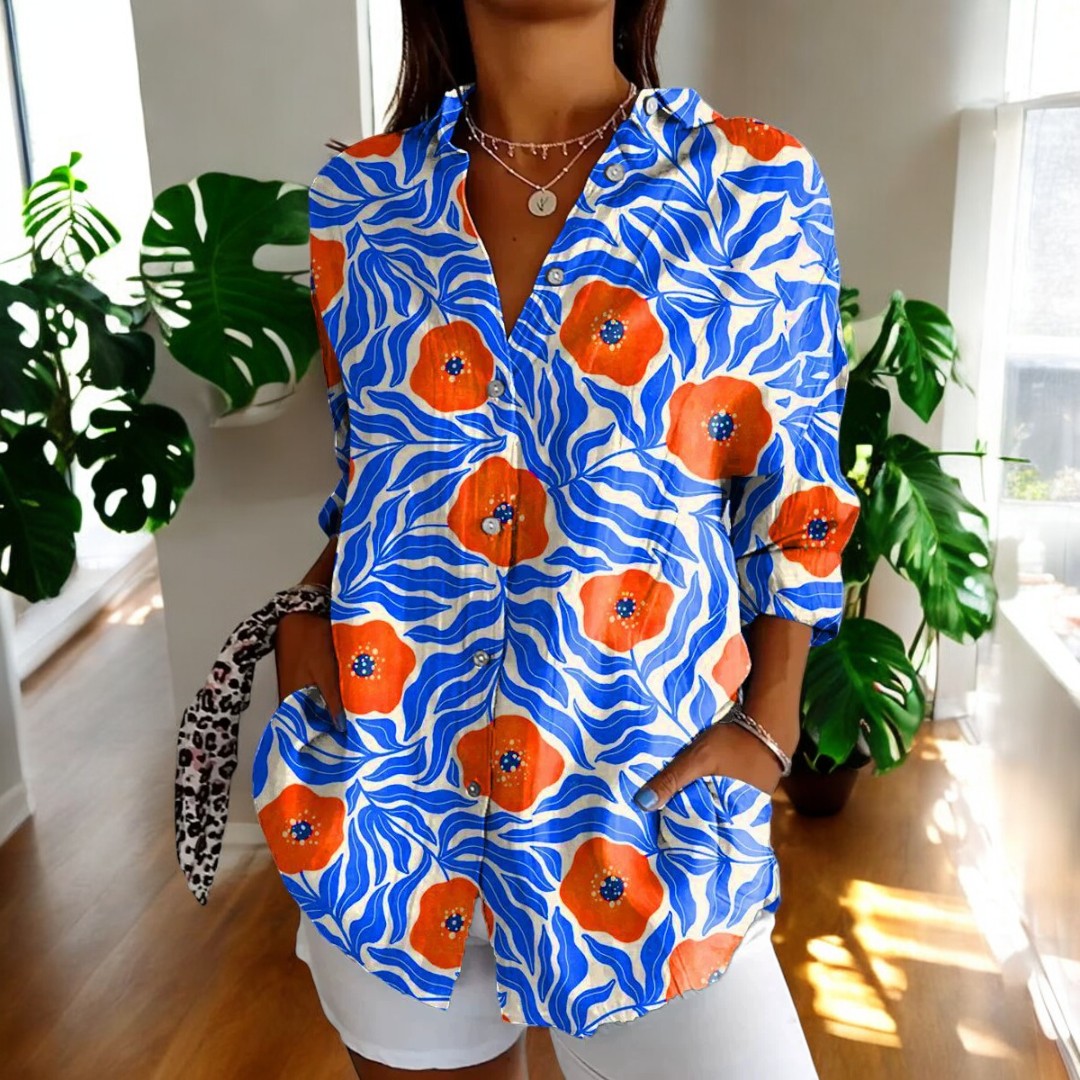Carla Stylish Button-Down Shirt for Autumn and Summer