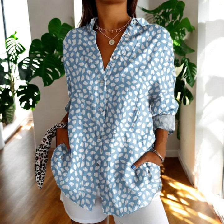 Carla Stylish Button-Down Shirt for Autumn and Summer