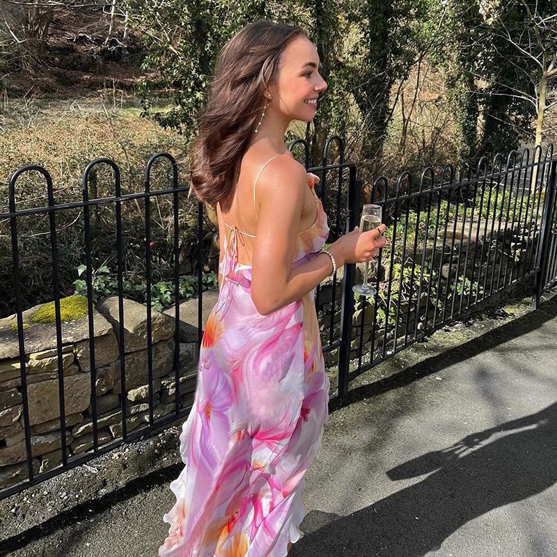 Nylah Floral Ruffle Maxi Dress Elegant Summer Fashion