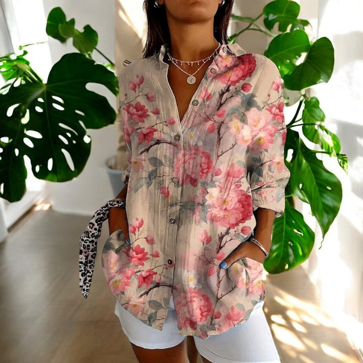 Carla Stylish Button-Down Shirt for Autumn and Summer