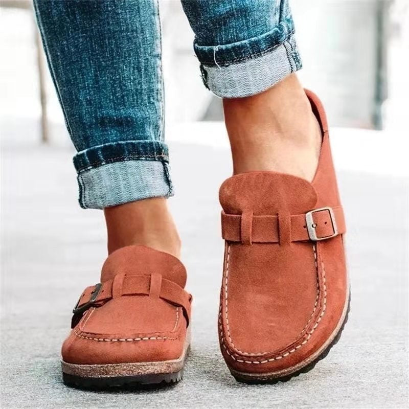 Gabrielle Stylish Loafers with Buckle – Comfortable Footwear for Autumn