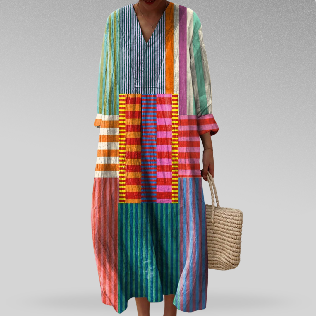 Ottilie Stylish Casual Printed Dress for Summer and Autumn Comfort