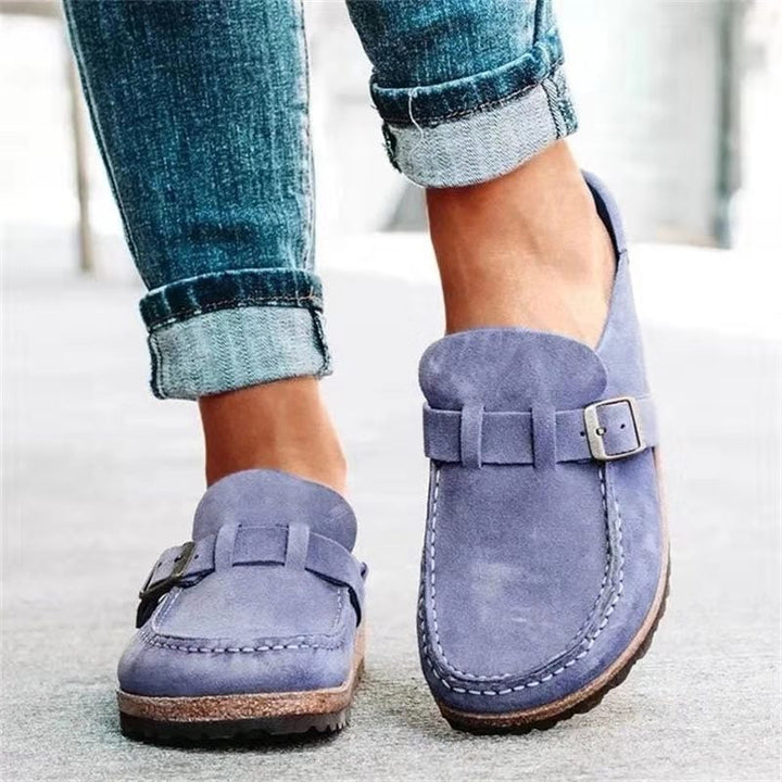 Gabrielle Stylish Loafers with Buckle – Comfortable Footwear for Autumn