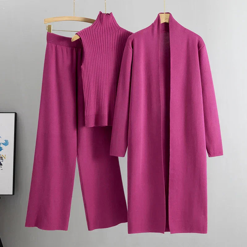 Elle Elegant Antonietta 3-Piece Classic Set with Timeless Style for Autumn