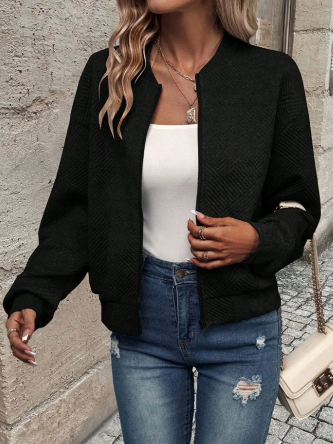 Marika Long Sleeve Knitted Cardigan for Autumn Comfort and Elegance