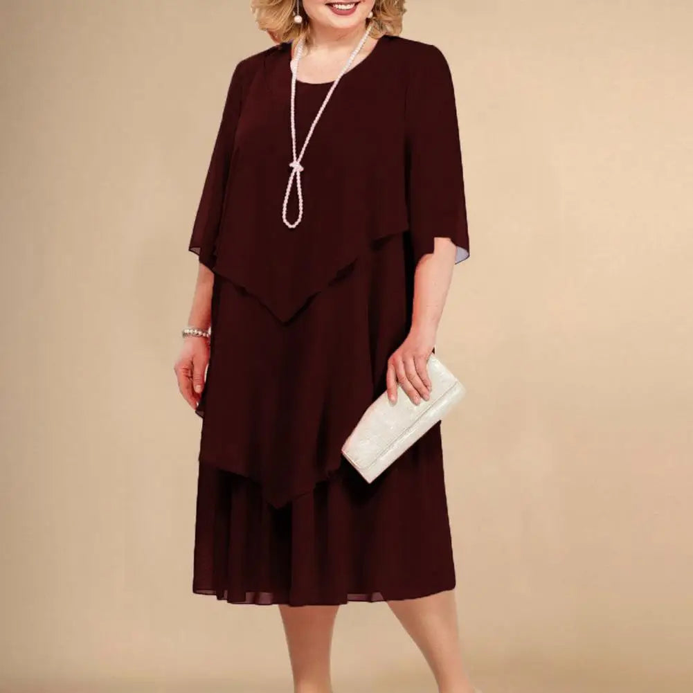 Katy Elegant Layered Dress Comfortable Style for Summer and Autumn