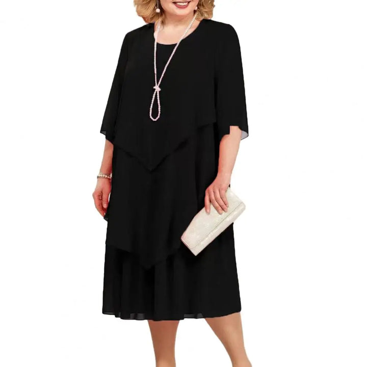 Katy Elegant Layered Dress Comfortable Style for Summer and Autumn