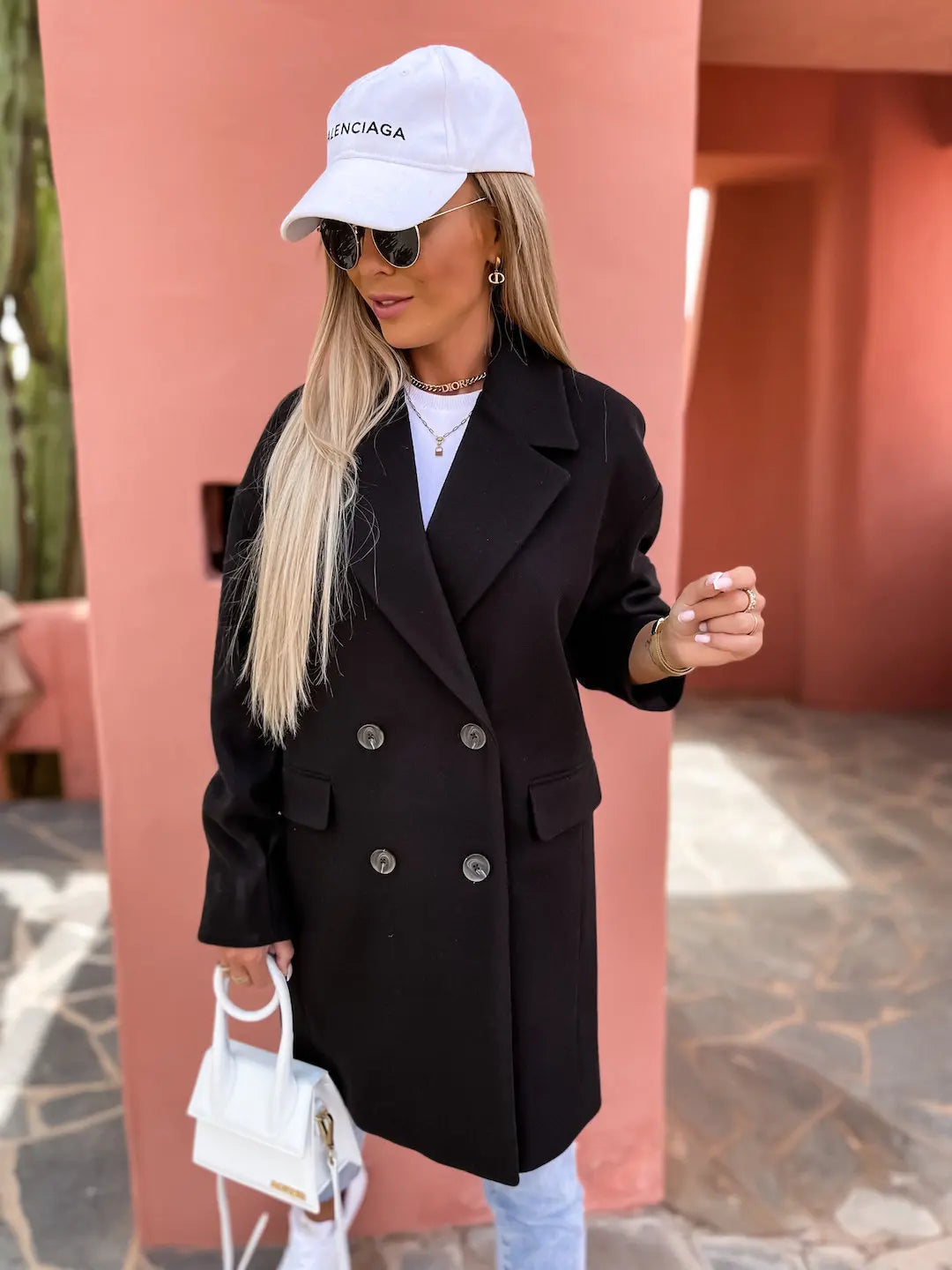 Double-Breasted Wool Coat