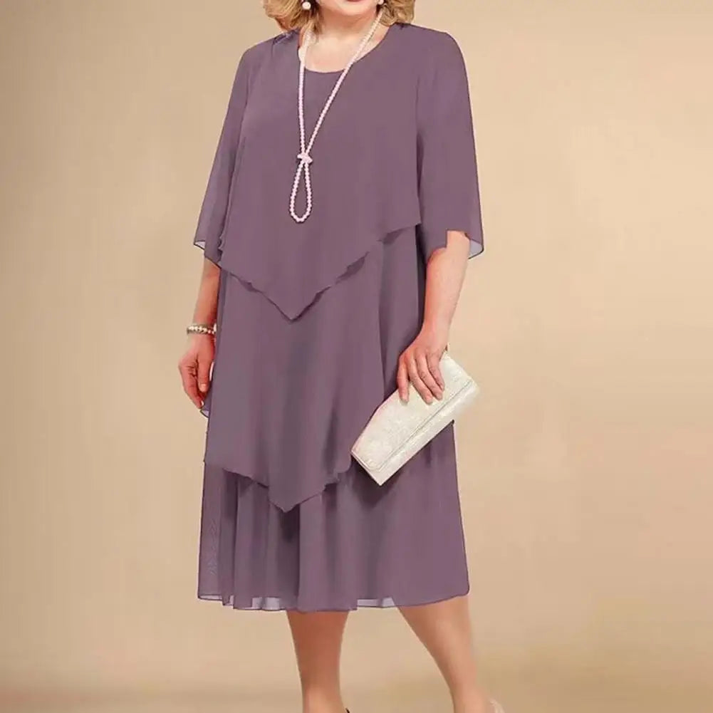 Katy Elegant Layered Dress Comfortable Style for Summer and Autumn
