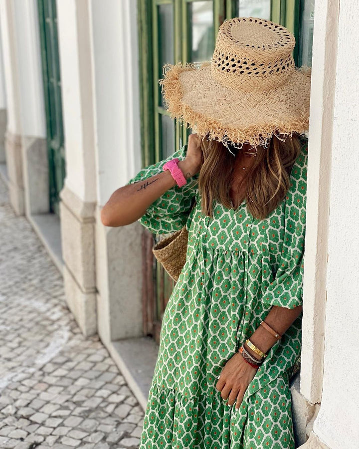 Viola Playful Floral Lightweight Breathable Summer Dress
