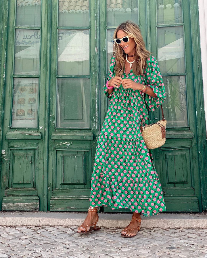 Viola Playful Floral Lightweight Breathable Summer Dress