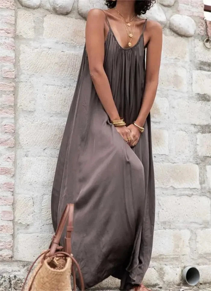 Celeste Loose-Fit Maxi Dress for Summer and Autumn – Stylish, Comfortable, Lightweight