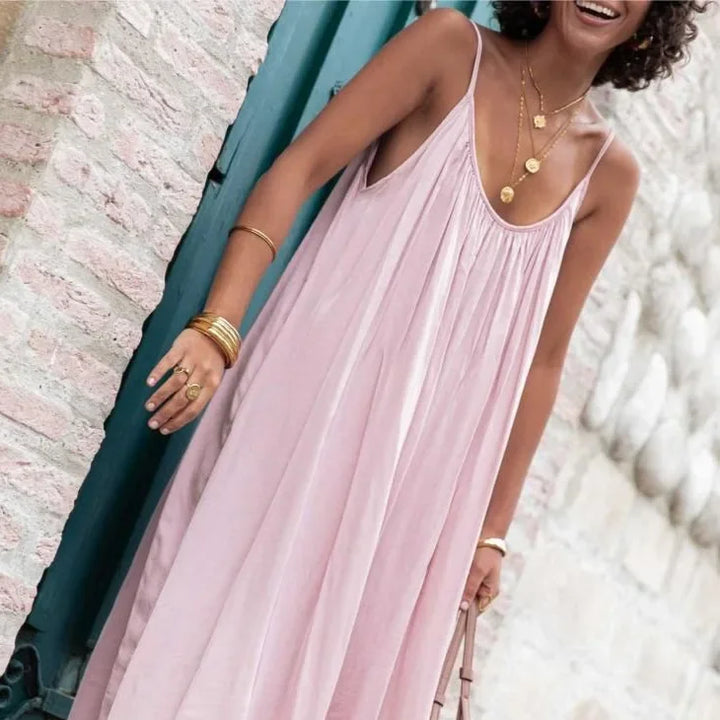 Celeste Loose-Fit Maxi Dress for Summer and Autumn – Stylish, Comfortable, Lightweight