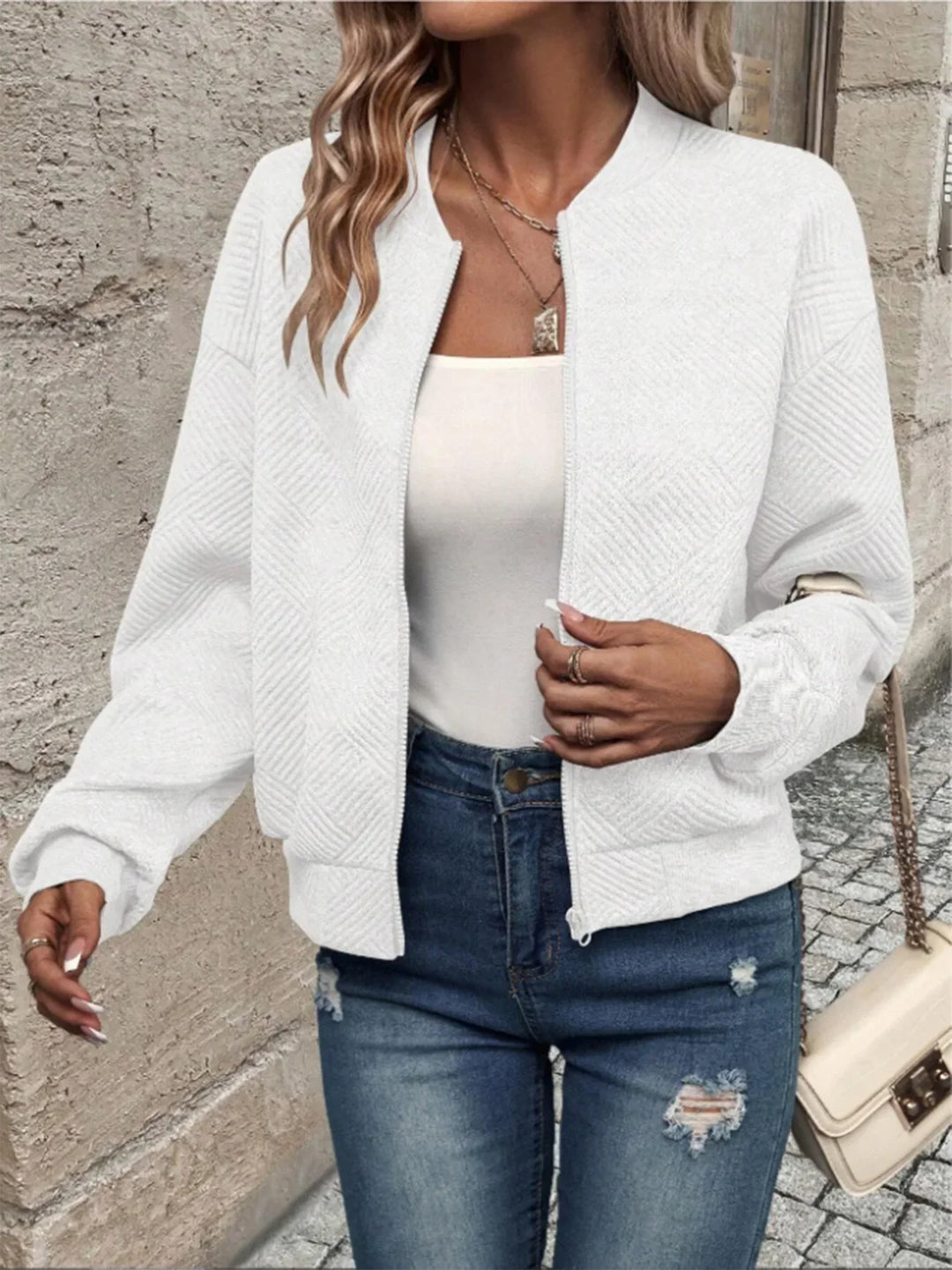 Marika Long Sleeve Knitted Cardigan for Autumn Comfort and Elegance