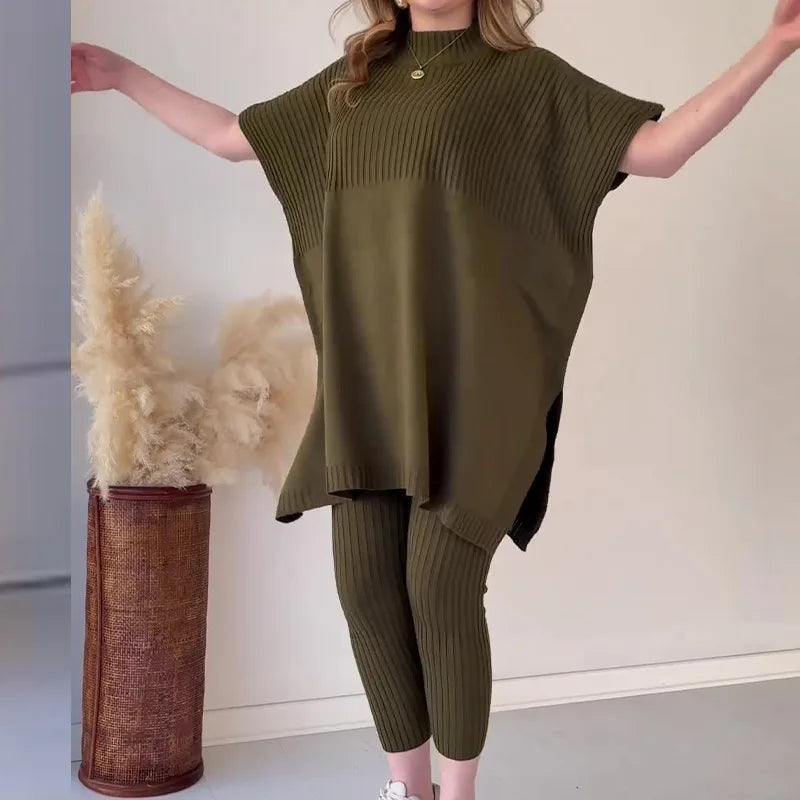 Ciara Two-Piece Soft Knit Set Fall Autumn Winter Knitwear
