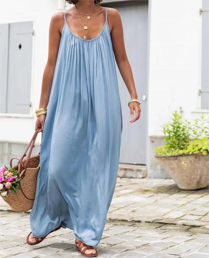 Celeste Loose-Fit Maxi Dress for Summer and Autumn – Stylish, Comfortable, Lightweight