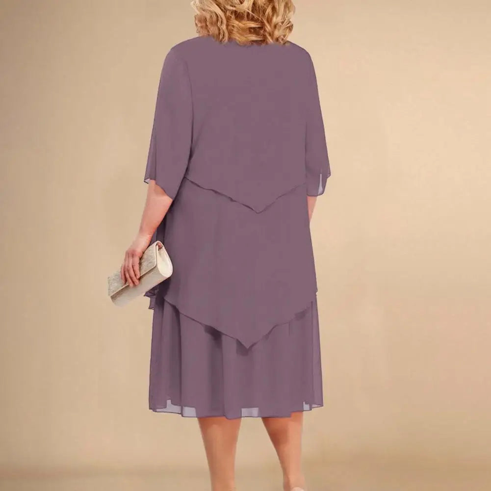 Katy Elegant Layered Dress Comfortable Style for Summer and Autumn