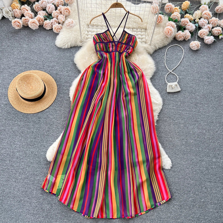 Evalina Stylish Lightweight Summer and Autumn Maxi Dress