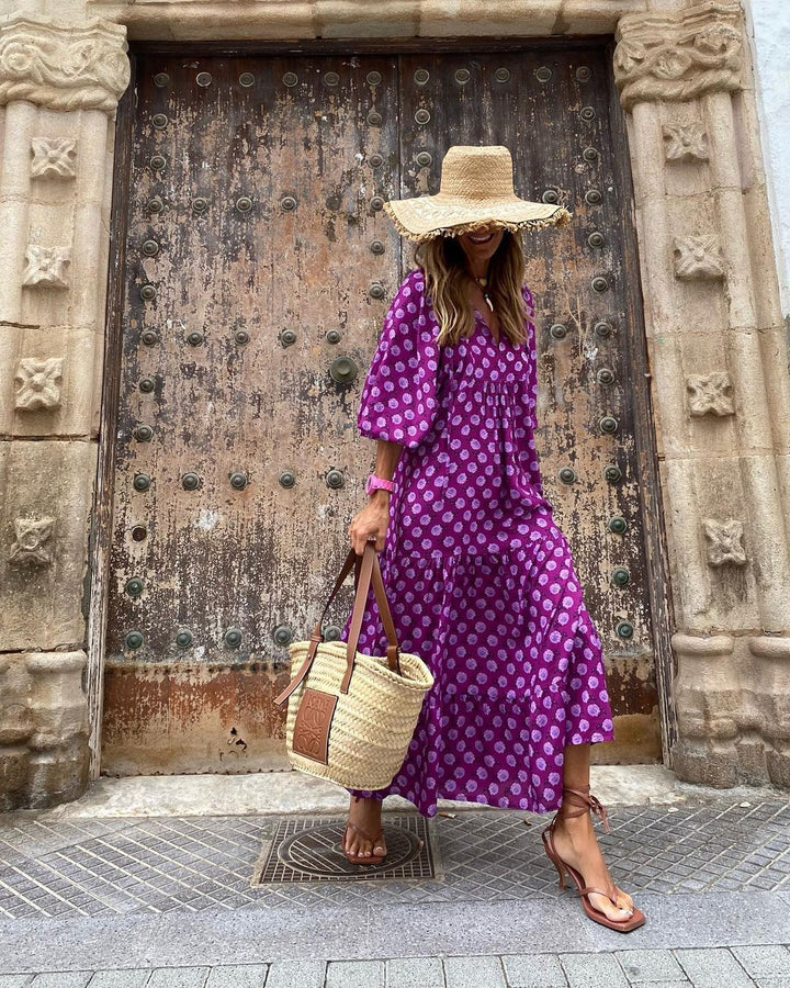 Viola Playful Floral Lightweight Breathable Summer Dress