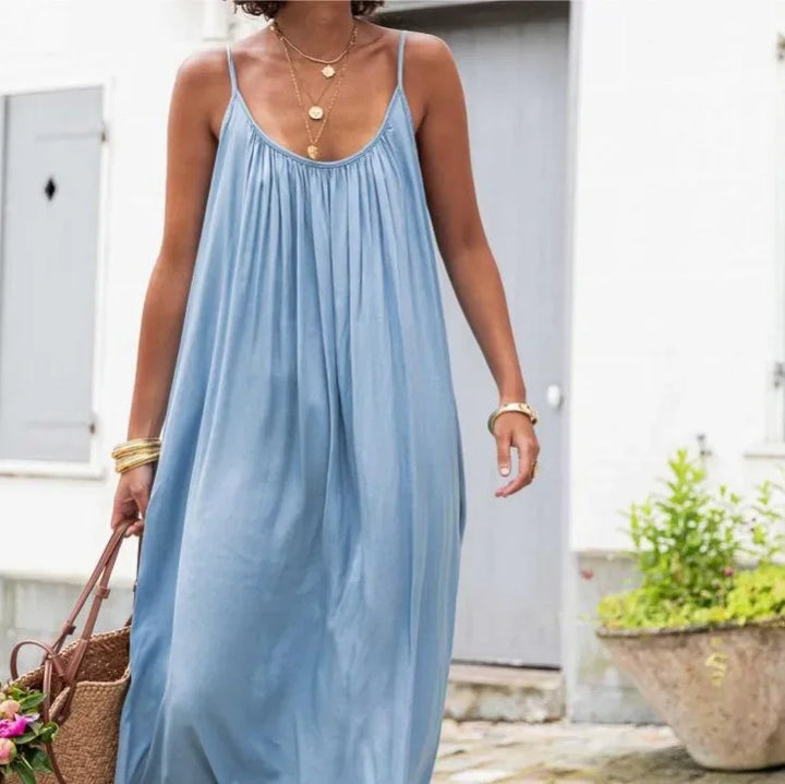 Celeste Loose-Fit Maxi Dress for Summer and Autumn – Stylish, Comfortable, Lightweight