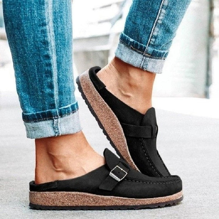 Gabrielle Stylish Loafers with Buckle – Comfortable Footwear for Autumn