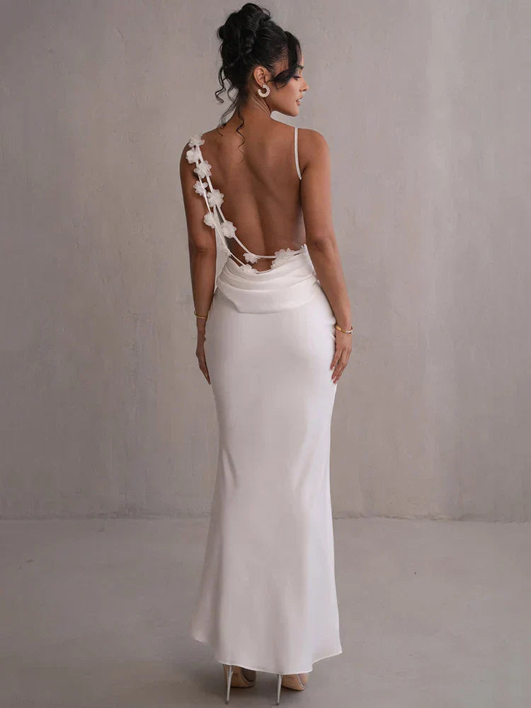 Azalea Sleeveless Backless Maxi Dress Elegant Summer Autumn Style
