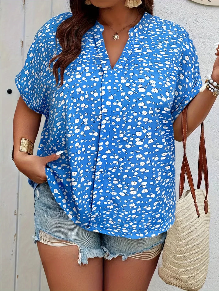 Marina Lightweight Floral Blouse Casual Style for Summer