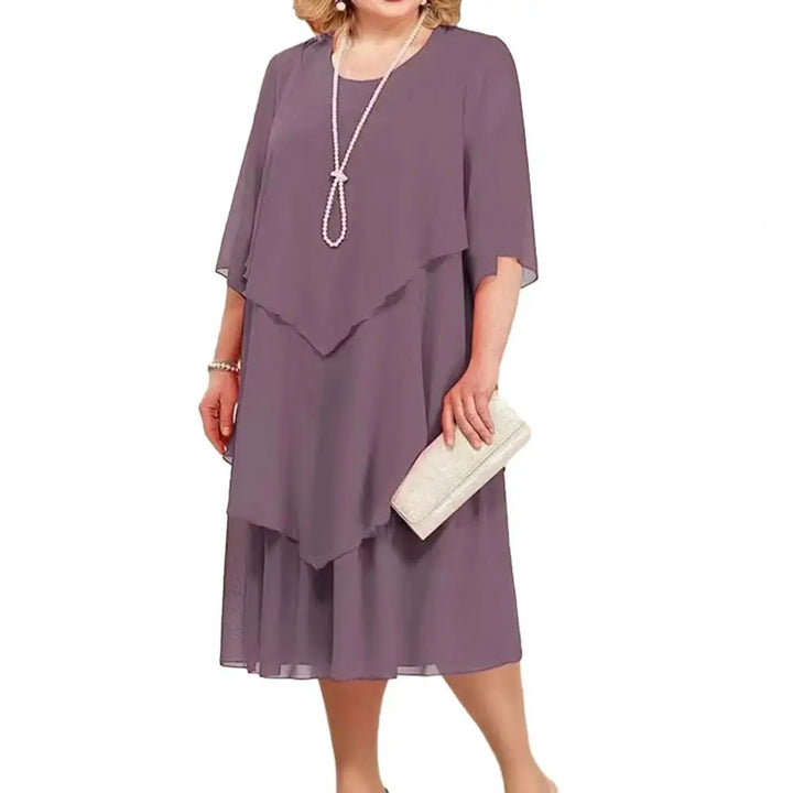 Katy Elegant Layered Dress Comfortable Style for Summer and Autumn