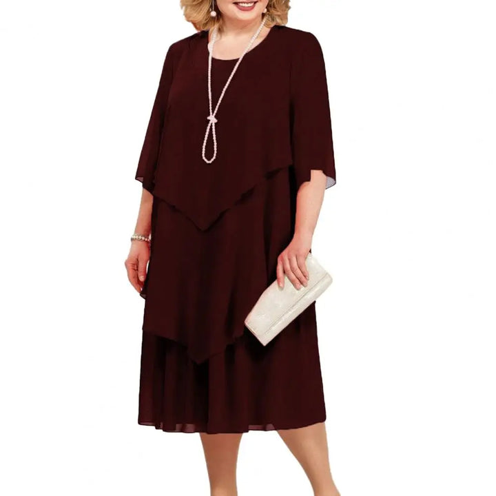 Katy Elegant Layered Dress Comfortable Style for Summer and Autumn